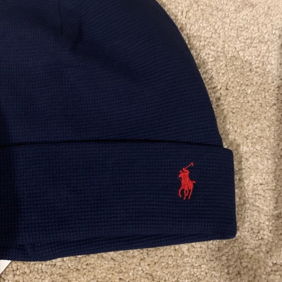 Ralph Lauren Navy Beanie - Picture 4 of 5